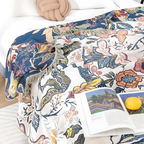 Blanket with Floral Pattern