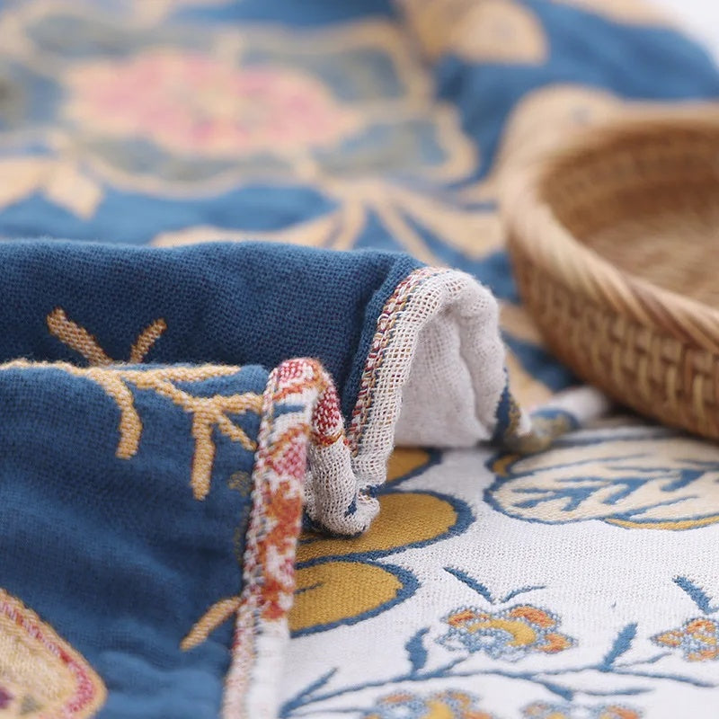 Blanket with Floral Pattern
