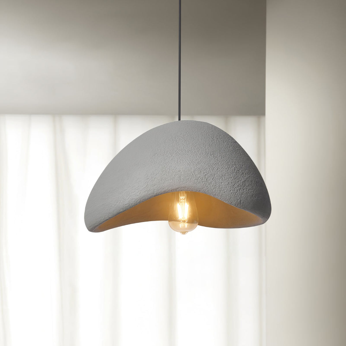 Pendant Light with Fabric Shade