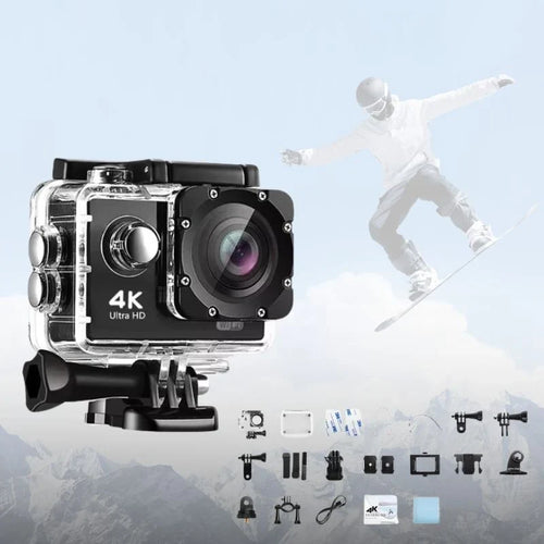 Action Camera | 4K & 140° Wide-Angle | Waterproof To 30 m
