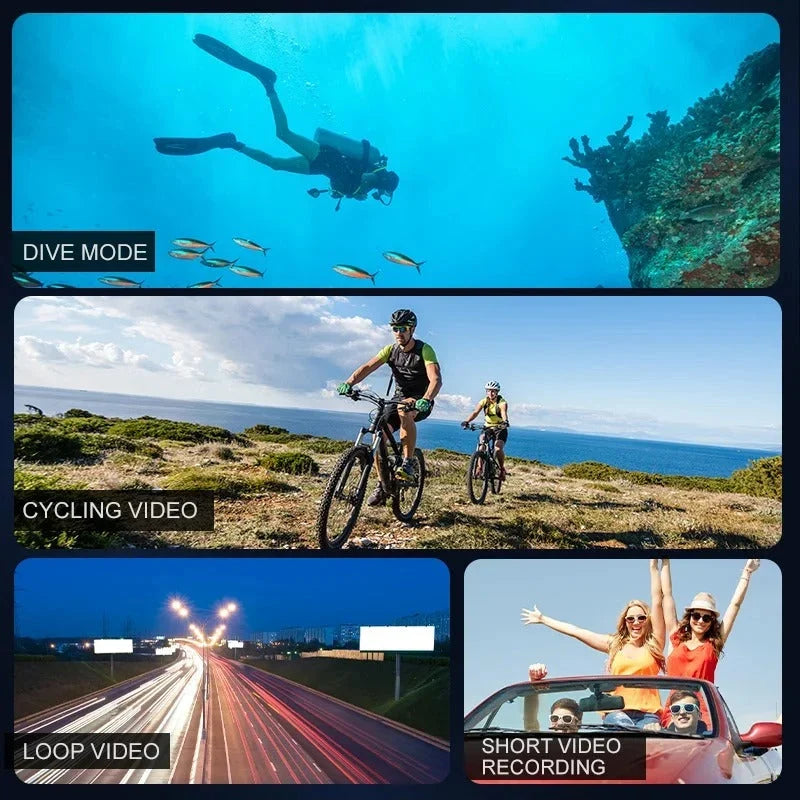 Action Camera | 4K & 140° Wide-Angle | Waterproof To 30 m