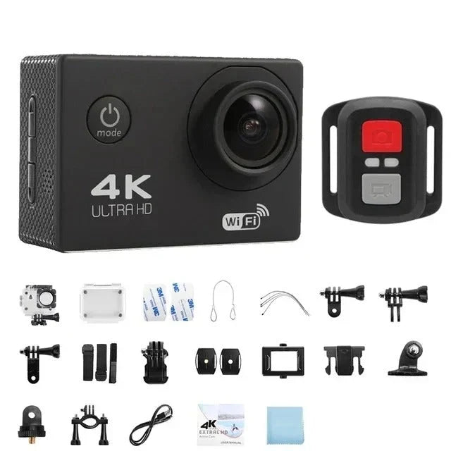Action Camera | 4K & 140° Wide-Angle | Waterproof To 30 m