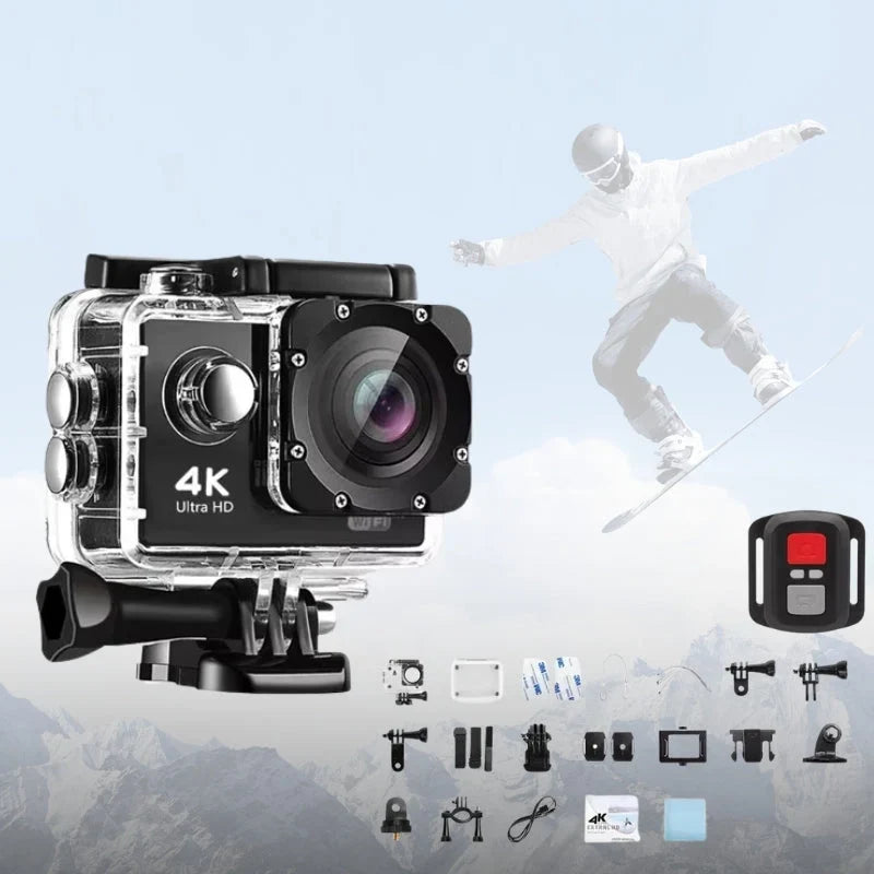 Action Camera | 4K & 140° Wide-Angle | Waterproof To 30 m