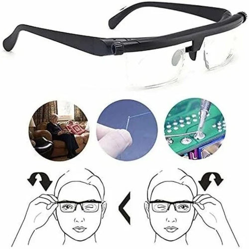 Adjustable Glasses | Rotatable Focus & Impact-Resistant Lenses