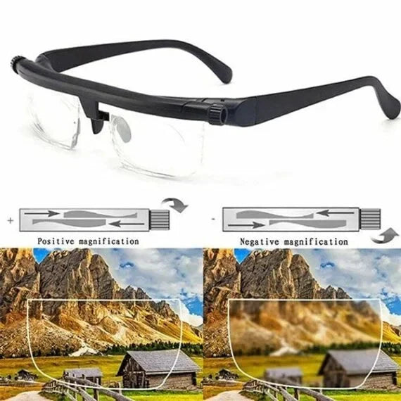 Adjustable Glasses | Rotatable Focus & Impact-Resistant Lenses