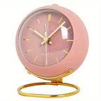 Analog Alarm Clock | Retro Metal & Silent Movement