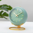 Analog Alarm Clock | Retro Metal & Silent Movement