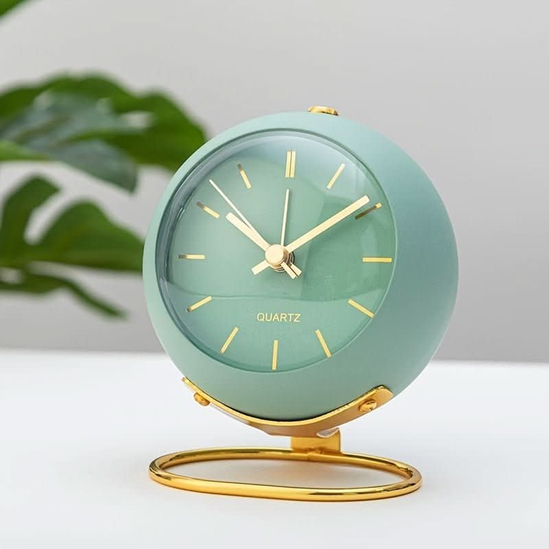 Analog Alarm Clock | Retro Metal & Silent Movement