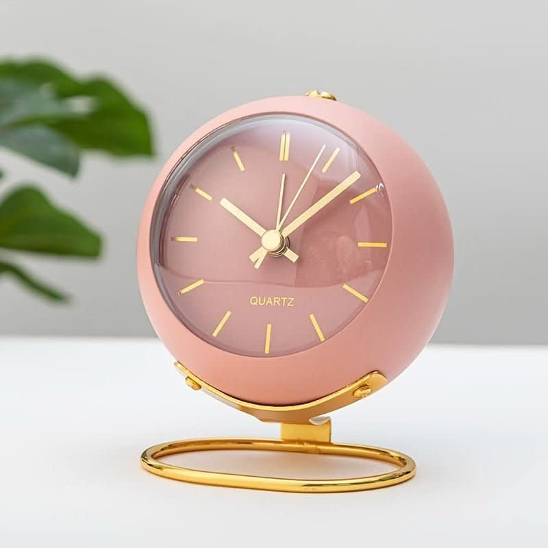 Analog Alarm Clock | Retro Metal & Silent Movement