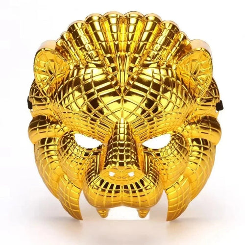 Animal Mask | Gold-Finish & Reusable | Leopard & Lion