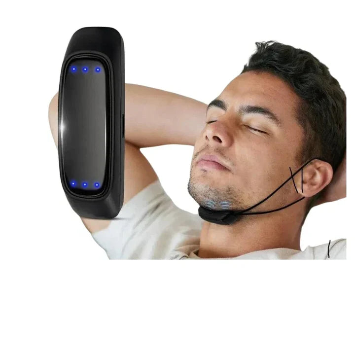 Anti-Snoring Device | EMS Pulse Technology & Adjustable Intensity | USB Rechargeable