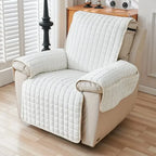 Armchair Cover | Quilted Microfiber & Non-Slip | Integrated Side Pocket