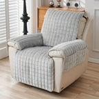 Armchair Cover | Quilted Microfiber & Non-Slip | Integrated Side Pocket