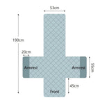 Armchair Cover | Quilted Microfiber & Non-Slip | Integrated Side Pocket