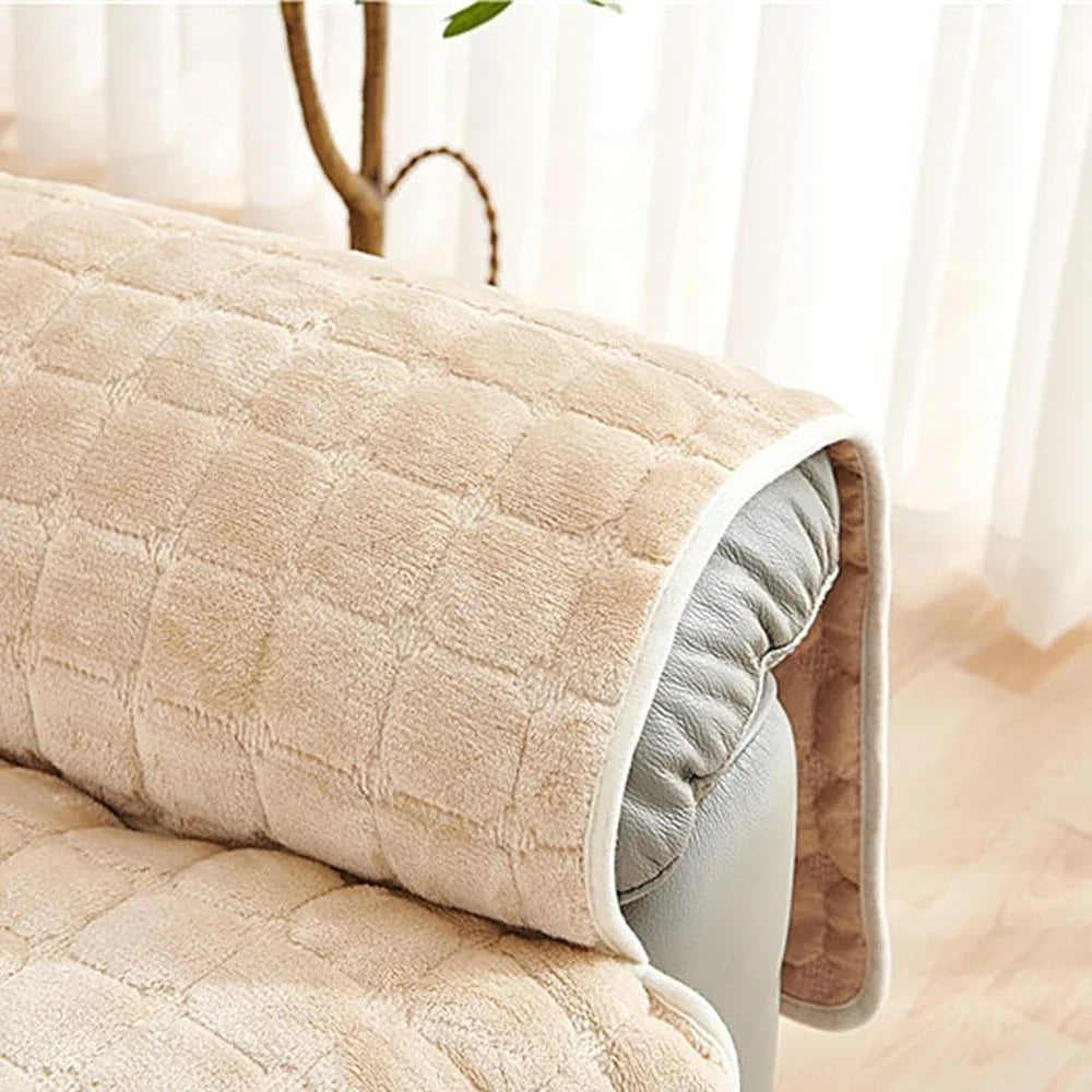 Armchair Cover | Quilted Microfiber & Non-Slip | Integrated Side Pocket