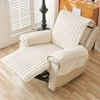 Armchair Cover | Quilted Microfiber & Non-Slip | Integrated Side Pocket
