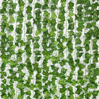 Artificial Ivy Garland | Lifelike Green Leaves & Maintenance-Free | Set of 12