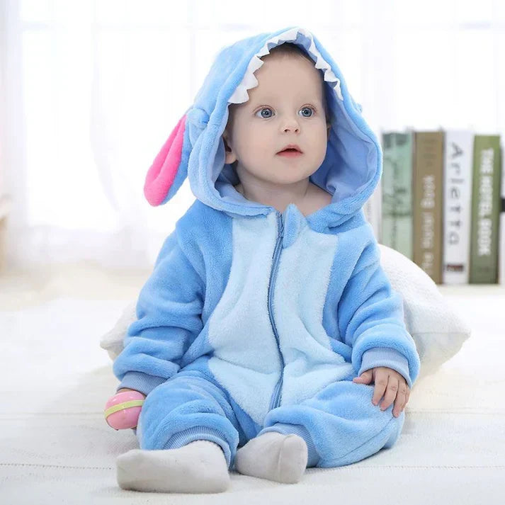 Baby Onesie | Ultra-Soft Fleece & Full-Length Zipper | 0-4 Years