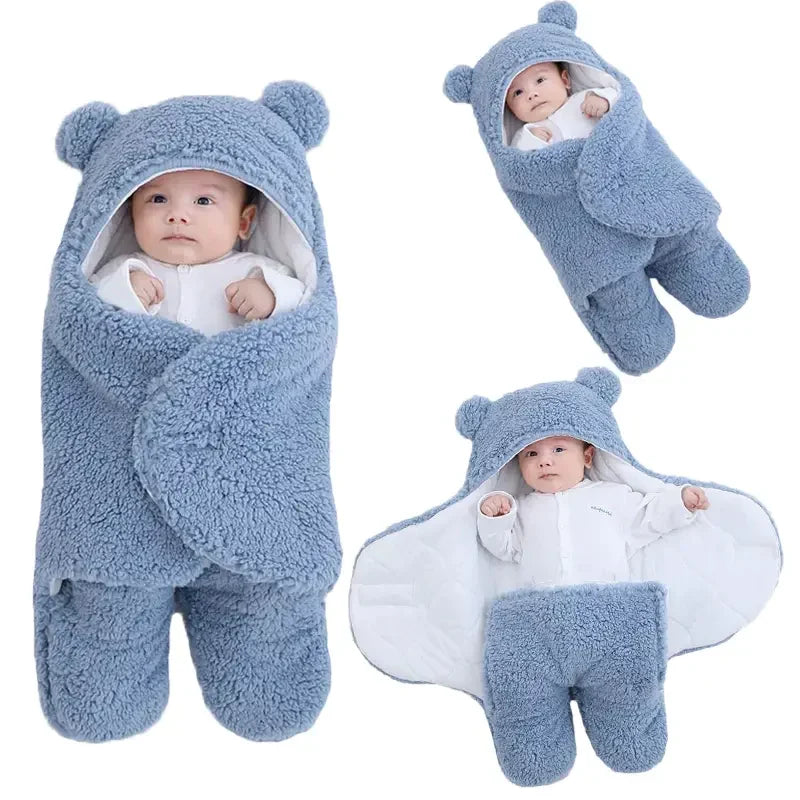 Baby Sleeping Bag | Breathable & Teddy Bear Hood | 0-12 Months