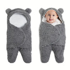 Baby Sleeping Bag | Breathable & Teddy Bear Hood | 0-12 Months