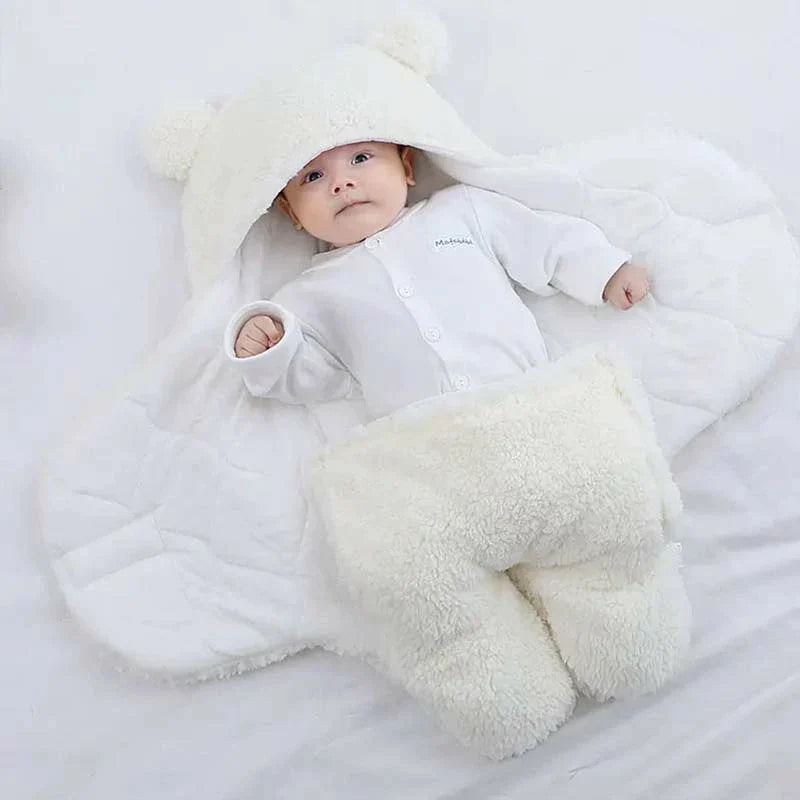 Baby Sleeping Bag | Breathable & Teddy Bear Hood | 0-12 Months