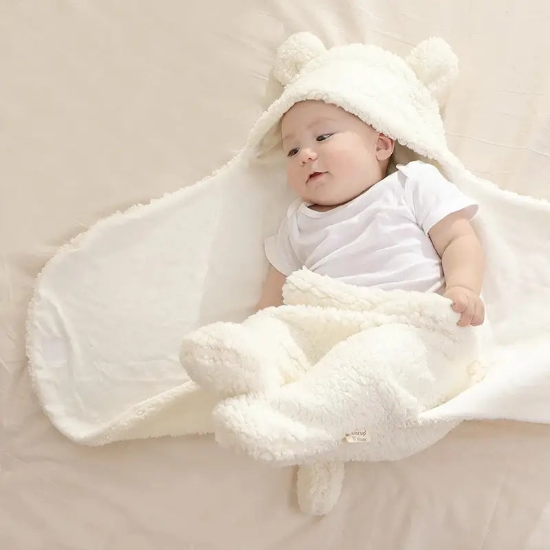 Baby Sleeping Bag | Breathable & Teddy Bear Hood | 0-12 Months