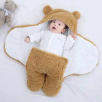Baby Sleeping Bag | Breathable & Teddy Bear Hood | 0-12 Months