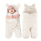 Baby Sleeping Bag | Breathable & Teddy Bear Hood | 0-12 Months