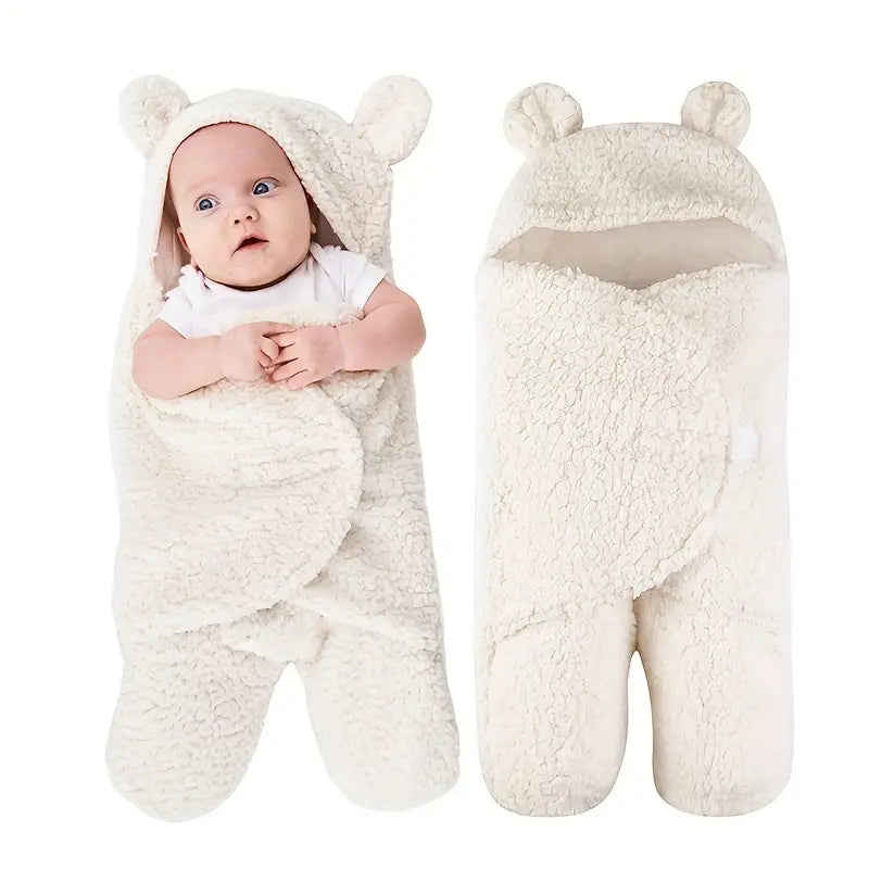 Baby Sleeping Bag | Breathable & Teddy Bear Hood | 0-12 Months
