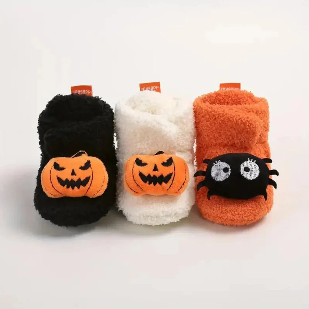 Baby Slippers | Fleece-Lined Ankle-High & Non-Slip | 6–18 Months