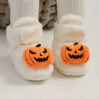 Baby Slippers | Fleece-Lined Ankle-High & Non-Slip | 6–18 Months