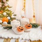 Baby Slippers | Fleece-Lined Ankle-High & Non-Slip | 6–18 Months