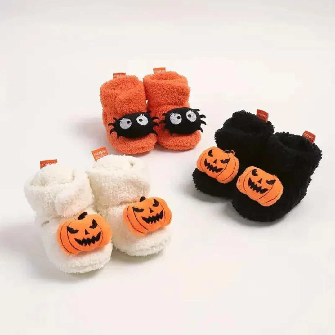 Baby Slippers | Fleece-Lined Ankle-High & Non-Slip | 6–18 Months