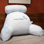 Back Support Cushion | Ergonomic Contour & Machine-Washable Cotton Cover