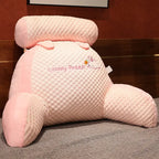 Back Support Cushion | Ergonomic Contour & Machine-Washable Cotton Cover