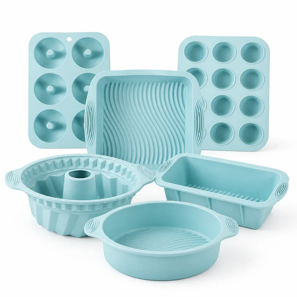 Baking Molds | Flexible Non-Stick Silicone | Set of 6