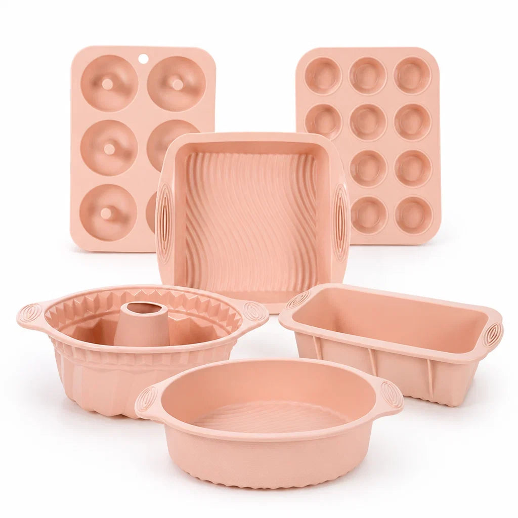Baking Molds | Flexible Non-Stick Silicone | Set of 6
