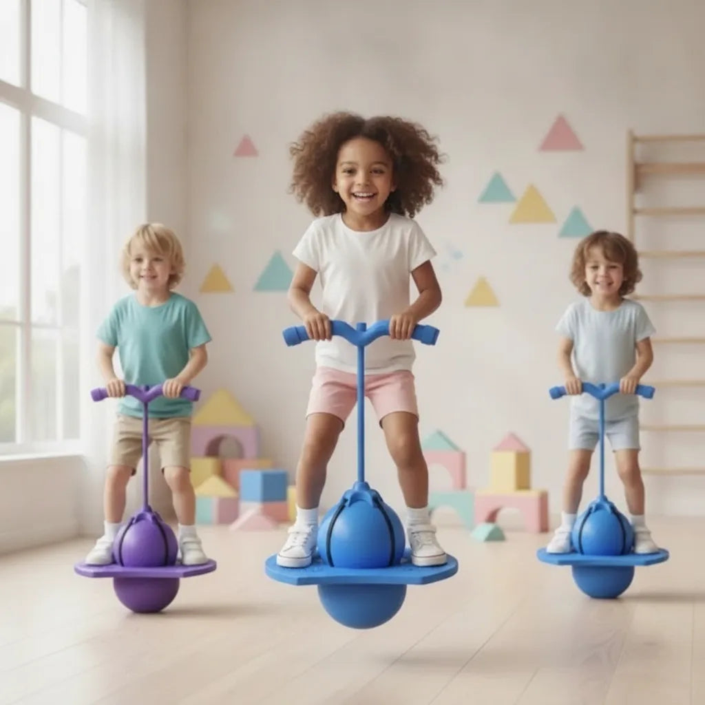 Balance Hopper | Non-Slip Textured Platform & Height-Adjustable Handle | Up To 150 kg