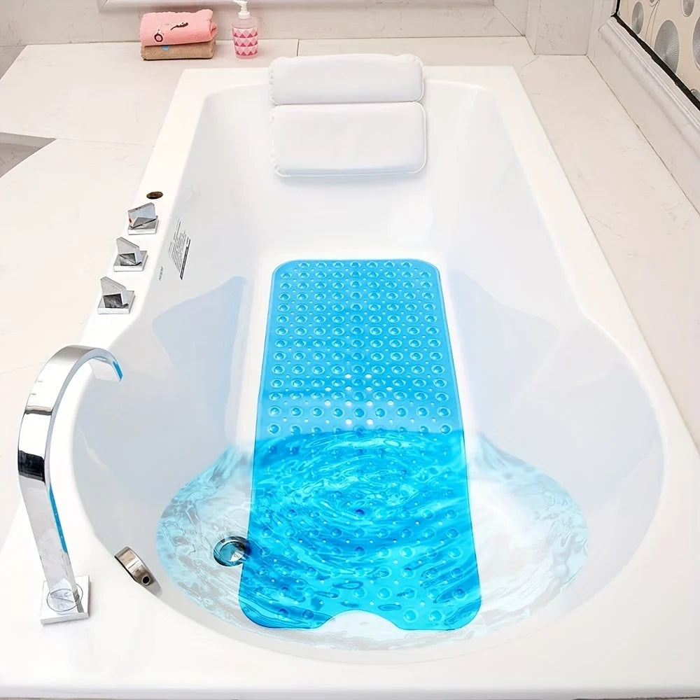 Bath Mat | Non-Slip Knobs & Suction Cups | 101 x 40 cm