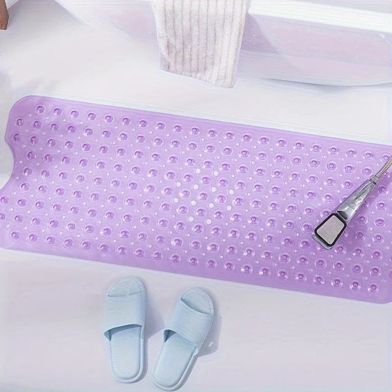 Bath Mat | Non-Slip Knobs & Suction Cups | 101 x 40 cm