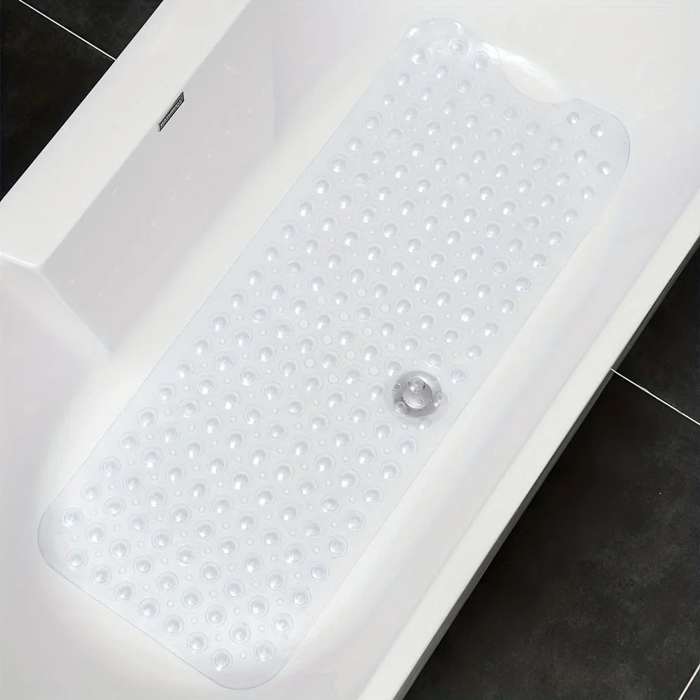 Bath Mat | Non-Slip Knobs & Suction Cups | 101 x 40 cm