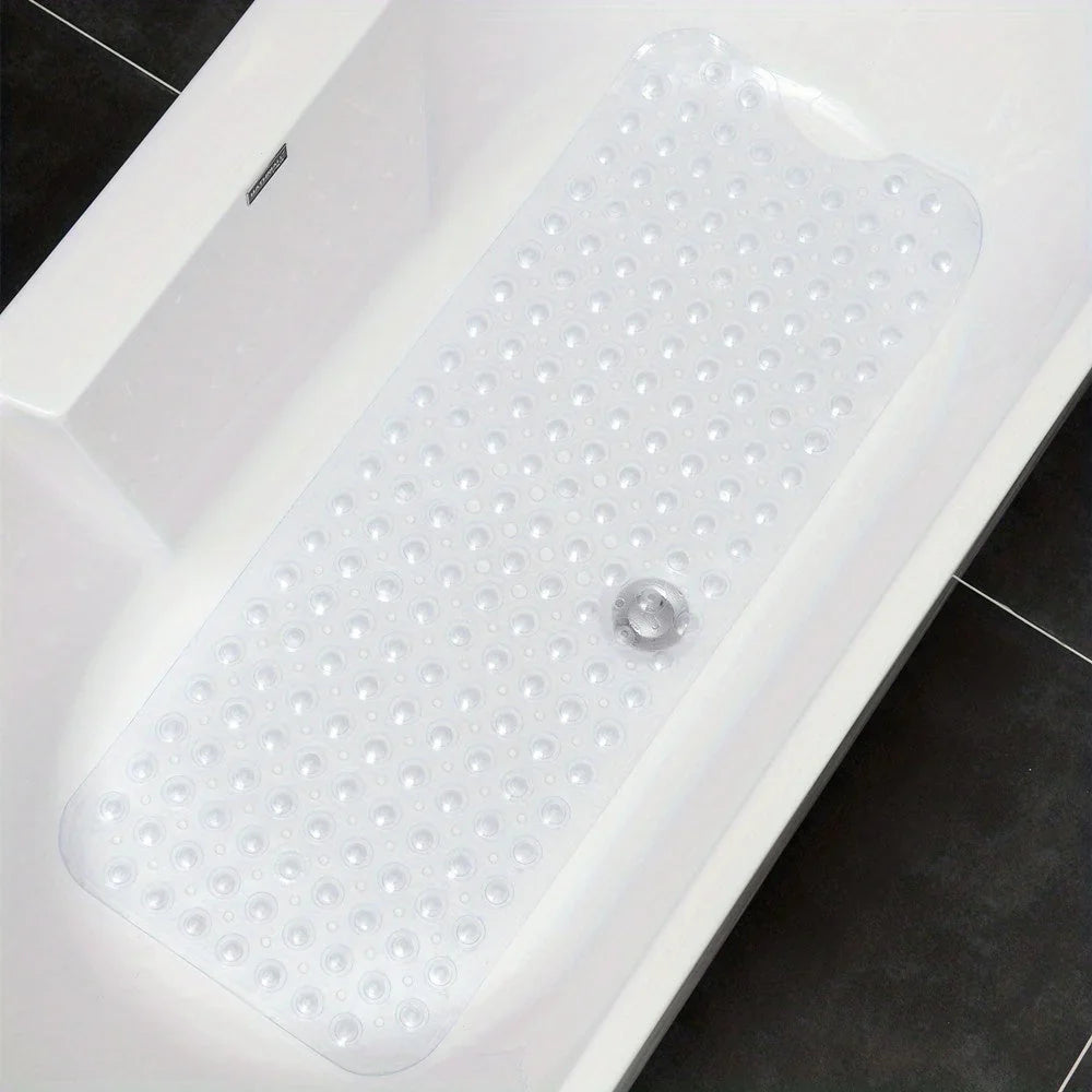 Bath Mat | Non-Slip Knobs & Suction Cups | 101 x 40 cm