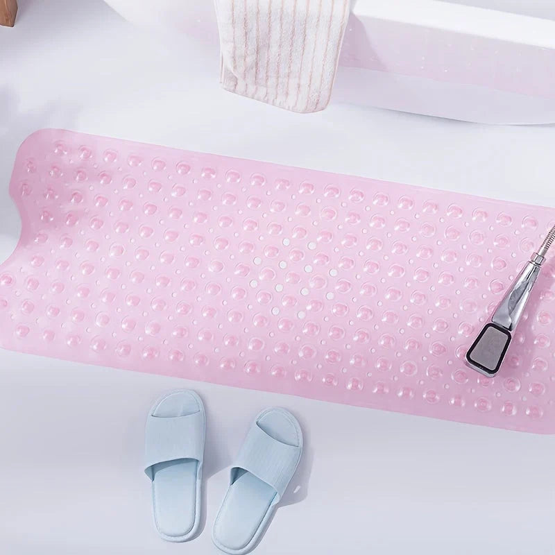 Bath Mat | Non-Slip Knobs & Suction Cups | 101 x 40 cm