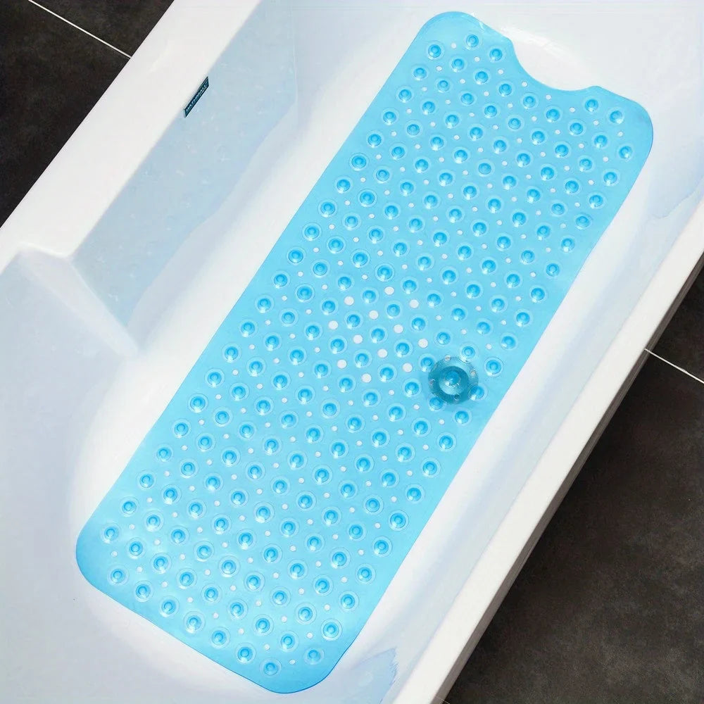 Bath Mat | Non-Slip Knobs & Suction Cups | 101 x 40 cm