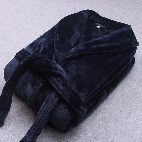 Bathrobe | Plush Coral Fleece & Flannel | Unisex