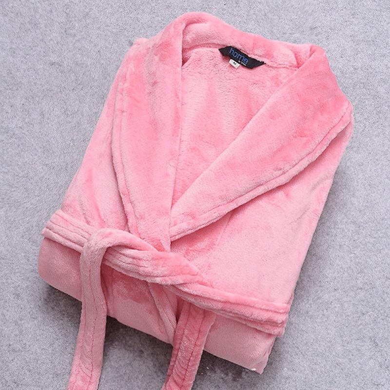 Bathrobe | Plush Coral Fleece & Flannel | Unisex