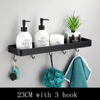 Bathroom Wall Shelf | Space Aluminum & Moisture-Resistant | 60 cm