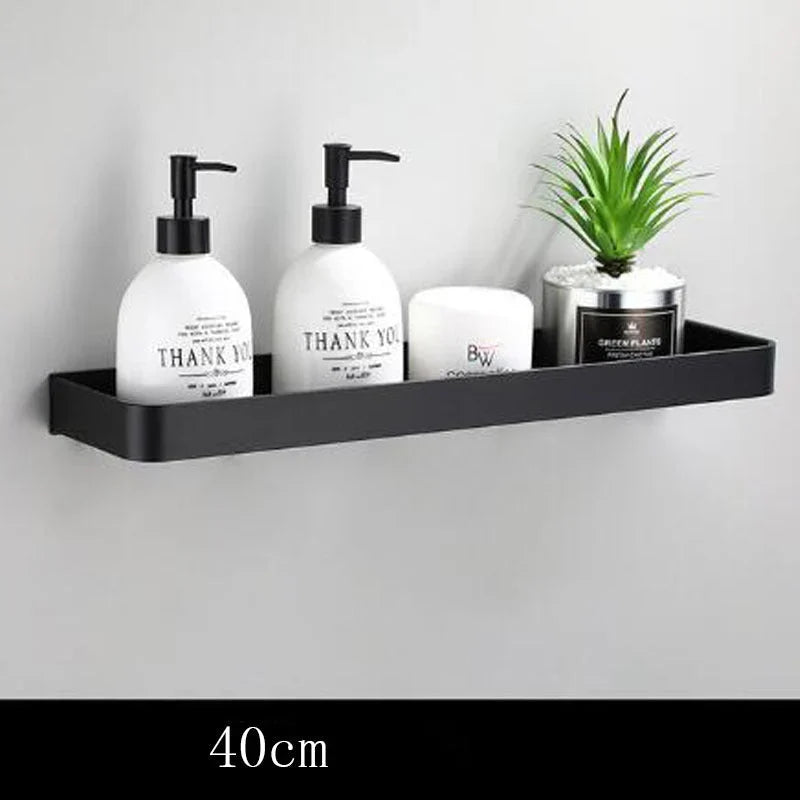 Bathroom Wall Shelf | Space Aluminum & Moisture-Resistant | 60 cm