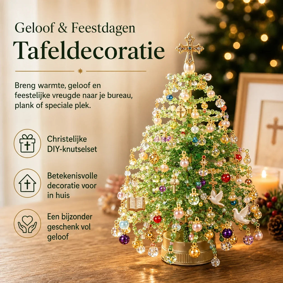 Beaded Christmas Tree Kit | Multi-Style DIY & Easy Assembly