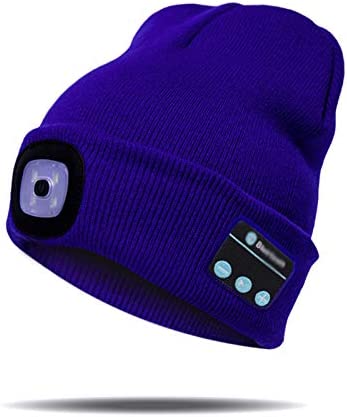Beanie Hat | Bluetooth 5.0 & Detachable USB-Rechargeable LED | One Size